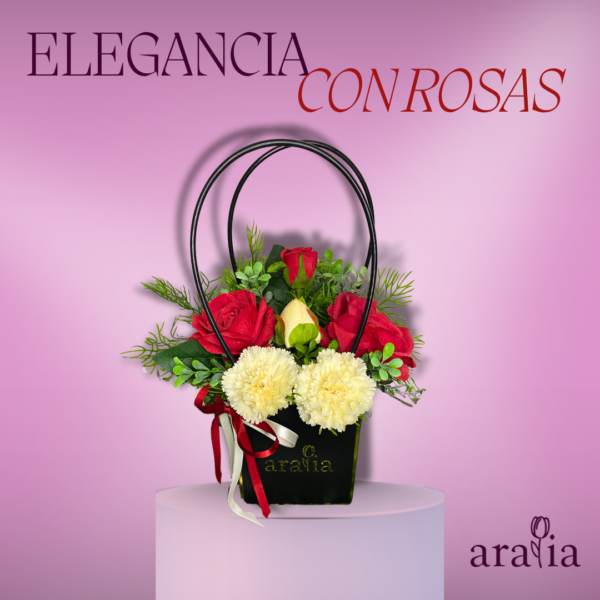 CARTERITA ELEGANCIA CON ROSAS - Image 3