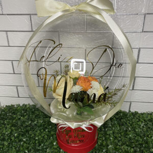 GLOBO FELIZ DIA MAMA CREMA
